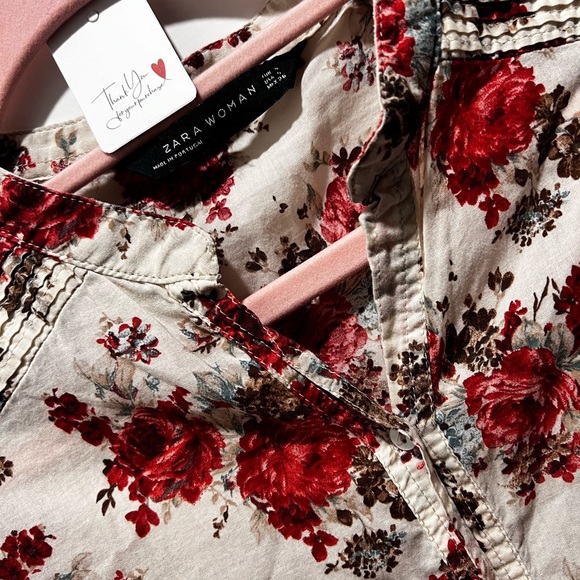 Zara EUC button down shirt size S - Picture 3 of 7